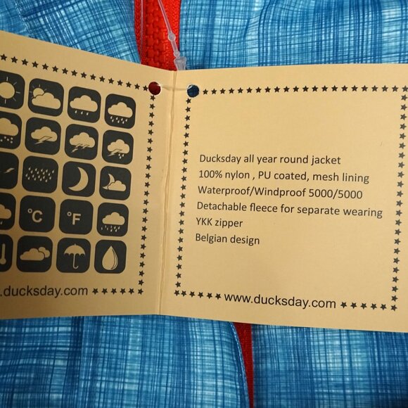 DucksDay All Year Round Jacket New With Tags Size 9-10 Years 140-146 - Picture 8 of 8